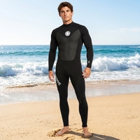 Combinaison de plongée OEM avec logo personnalisé, manches longues, fermeture éclair au dos, 3 mm, combinaison de plongée pour hommes, néoprène, combinaisons de surf