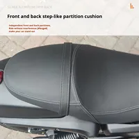 Coussin de siège de moto Flash 300 à haute résilience, confortable, en cuir épais, imperméable, résistant à l'huile, respirant