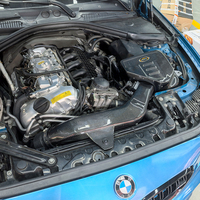Prise d'air froid en Fiber de carbone sèche EDDY avec tuyau en Fiber de carbone pour BMW M2 M240i F87 N55 3.0T boîte à air en carbone