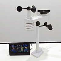Estación Meteorológica WiFi Profesional 7 en 1 con Sensor Exterior, Anemómetro, Pluviómetro, Sistema de Monitoreo Remoto con Energía Solar