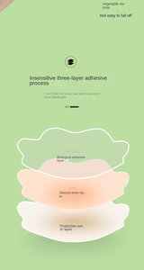 Ensemble de coussinets adhésifs invisibles réutilisables en silicone pour rehaussement et embellissement des seins pour femmes - Product Image 4