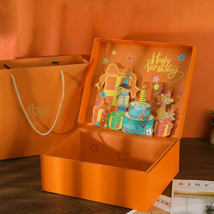 Vente en gros Boîte cadeau d'exploration pop-up 3D thème astronaute Catsle <span class=keywords><strong>rose</strong></span> pour filles anniversaire Chaussettes imprimées pour garçons - Product Image 5