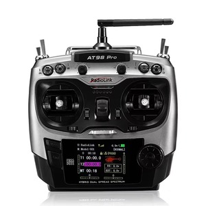 Émetteur RadioLink <span class=keywords><strong>AT9S</strong></span> <span class=keywords><strong>Pro</strong></span> 10C/12 canaux gris Radio Ardupilot Accélérateur gauche avec récepteur R9DS Contrôleur 2,4 GHz pour drone - Product Image 1