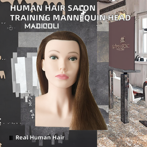 หัวหุ่นฝึกทำ<span class=keywords><strong>ผม</strong></span> 100% <span class=keywords><strong>ผม</strong></span>จริง สำหรับ<span class=keywords><strong>สอน</strong></span>ทำ<span class=keywords><strong>ผม</strong></span> ตัดผม ฝึกถักเปีย แต่งหน้า - Product Image 3