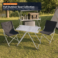 Table de camping pliable robuste et durable, offrant une variété de services personnalisés