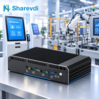 Mini PC industriel sans ventilateur avec processeur Intel Core I3 I5 I7 8e génération 8130U Dual-core 2*LAN 4xCOM RS232/RS485 Double écran 4G LTE