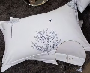 Percale Ga Trải Giường Khách Sạn Vải Bông Jacquard In Họa Tiết Bộ Ga Trải Giường Bộ Ga Trải Giường - Product Image 4