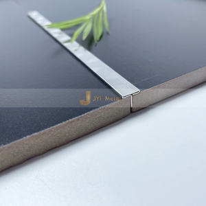 T-Shaped Brushed Stainless Steel <b>Metal</b> Tile Trim <b>Strip</b> for Apartment Use-Durable Waterproof Easy Installation - Product Image 2