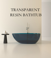 Baignoire autoportante de luxe moderne Fanwin Ruby Sculpt pour hôtel et usage personnel