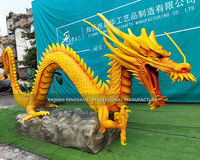 Statue de Dragon Animatronic personnalisée réaliste 5m Dragon chinois vente d'usine