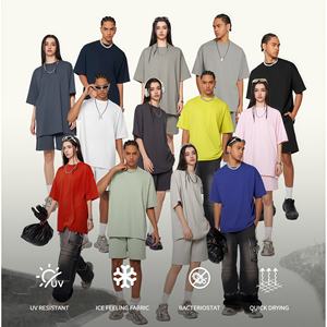 T-shirt pour homme en coton Solona de qualité, coupe ample, épaules tombantes, 230 g/m², séchage rapide, refroidissant, marque vierge, surdimensionné - Product Image 1