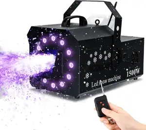 Topflashstar 1500W LED RGB DMX Snow Making Machine Hot Sale Artificial Snow Machine For Christmas Party Outdoor