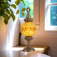 Lampe de table artisanale en verre marocain, mosaïque turque, à piles, E26, économie d'énergie, kit de bricolage pour la maison