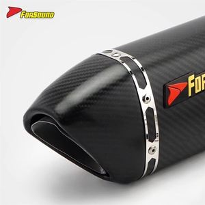 Forsound Factory - Silenciador Universal <span class=keywords><strong>de</strong></span> Fibra <span class=keywords><strong>de</strong></span> Carbono <span class=keywords><strong>de</strong></span> 51mm para Motocicleta, Estilo <span class=keywords><strong>Akrapovic</strong></span>, Tipo Slip-On, <span class=keywords><strong>Precio</strong></span> Mayorista - Product Image 4