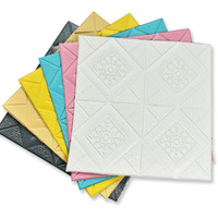 Stiker Dinding 3D Tiga Dimensi Perekat Sendiri Eropa 70x70 cm Wallpaper Xpe Busa Tahan Air Stiker Panel Dinding Modern