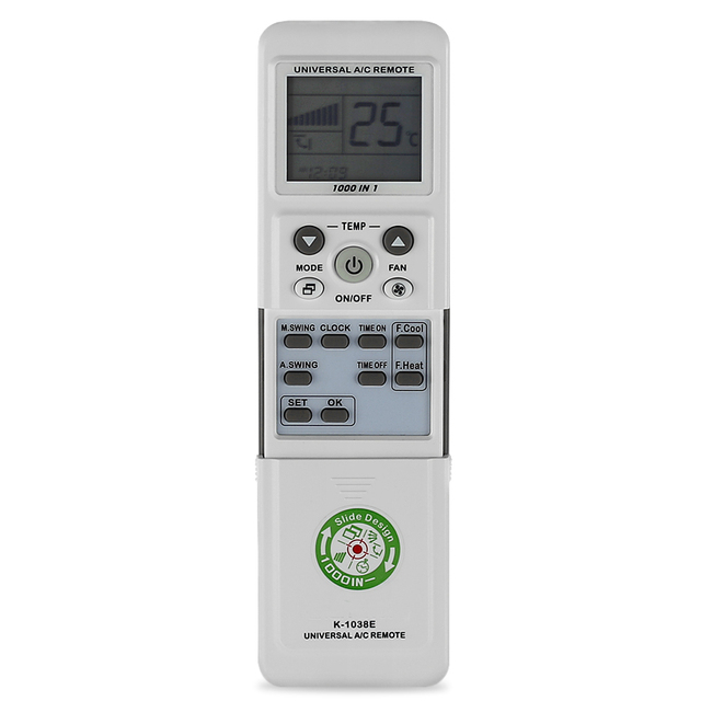K-1038E Universal 433mhz Remote Control for //Chigo/ Air Conditioners Automatic Digital LED Display 4 Buttons