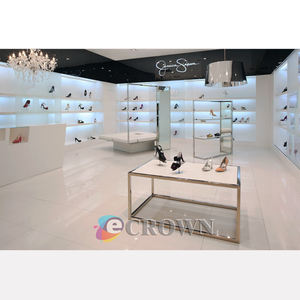 <strong>Ambrosial</strong> Leather Shoe Shop showcase Design Smoothie Mdf Donut Shop Design OEM - Product Image 2