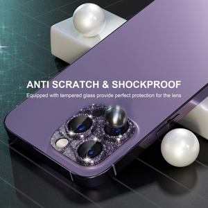 Protector de Lente de Cámara Brillante para iPhone 17 16 15 14 13 12 11 Pro Max Plus, Fácil de Instalar, Cristal Templado Antiarañazos - Product Image 3