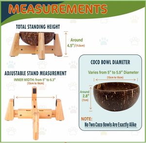 ידידותי לסביבה קרמית כלב קרמי מוצק קרמי עץ במבוק לעמוד עיצוב לוגו מותאם אישית ציוד - Product Image 4