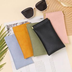 Étui à lunettes Shrapnel en cuir PU, étui de protection pour lunettes, fermeture automatique, étanche, résistant à la pression, pour hommes et femmes - Product Image 1