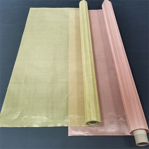 Venta al por mayor 99.9% <span class=keywords><strong>RFI</strong></span> Blindaje 80 100 200 Micron Tela de malla de alambre de cobre Tejido holandés Transferencia de calor rápida Malla de alambre de cobre rojo - Product Image 5