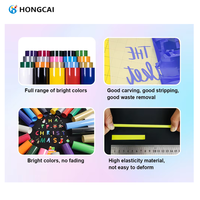 Hongcai vente en gros de rouleau de vinyle de transfert de chaleur à haute température 61cm PVC HTV rouleau pour T-Shirt fer sur les vêtements