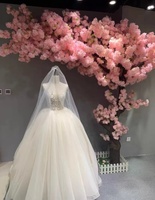 FRÜHLINGS PFLANZUNG Künstlicher Kirschblüten baum im Freien Hochzeit Hotel dekoration maßge schneiderte rosa künstliche Kirschbaum