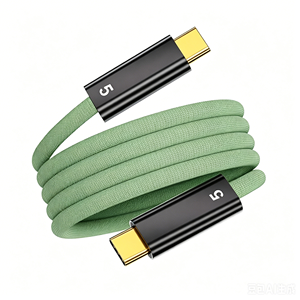 Cable USB4 Magnético Antienredos DFX <span class=keywords><strong>de</strong></span> 1M 80Gbps con Cable Coaxial TB5 Compatible con E-Marker para <span class=keywords><strong>Apple</strong></span> MacBook Pro <span class=keywords><strong>iPad</strong></span> Laptop - Product Image 3