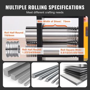 <strong>DB</strong> Wholesale 2.95\&quot;/75 mm Jewelry Rolling Mill Machine 1 2 Gear <strong>Ratio</strong> 3-in-1 Multi-Function with Core Bearing Components - Product Image 3