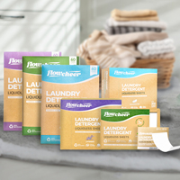 Feuilles de lessive écologiques à marque privée, parfum linge frais, 60 lavages, nettoyage en profondeur et élimination des odeurs