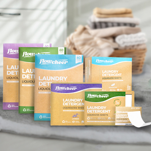 Feuilles de lessive écologiques <span class=keywords><strong>à</strong></span> marque privée, parfum linge frais, 60 lavages, nettoyage en profondeur et élimination des odeurs - Product Image 6