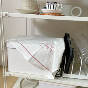 Essuie-tout en coton vintage réutilisables pour la cuisine, le nettoyage, la vaisselle, décoration Instagram, café, accessoire photo - Product Image 4