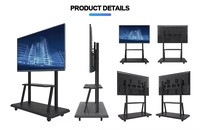 Pizarra Interactiva Inteligente LED 4K de 55 65 75 86 98 Pulgadas con Pantalla Táctil de 20 Puntos para Salas de Reuniones y SO Android/Windows