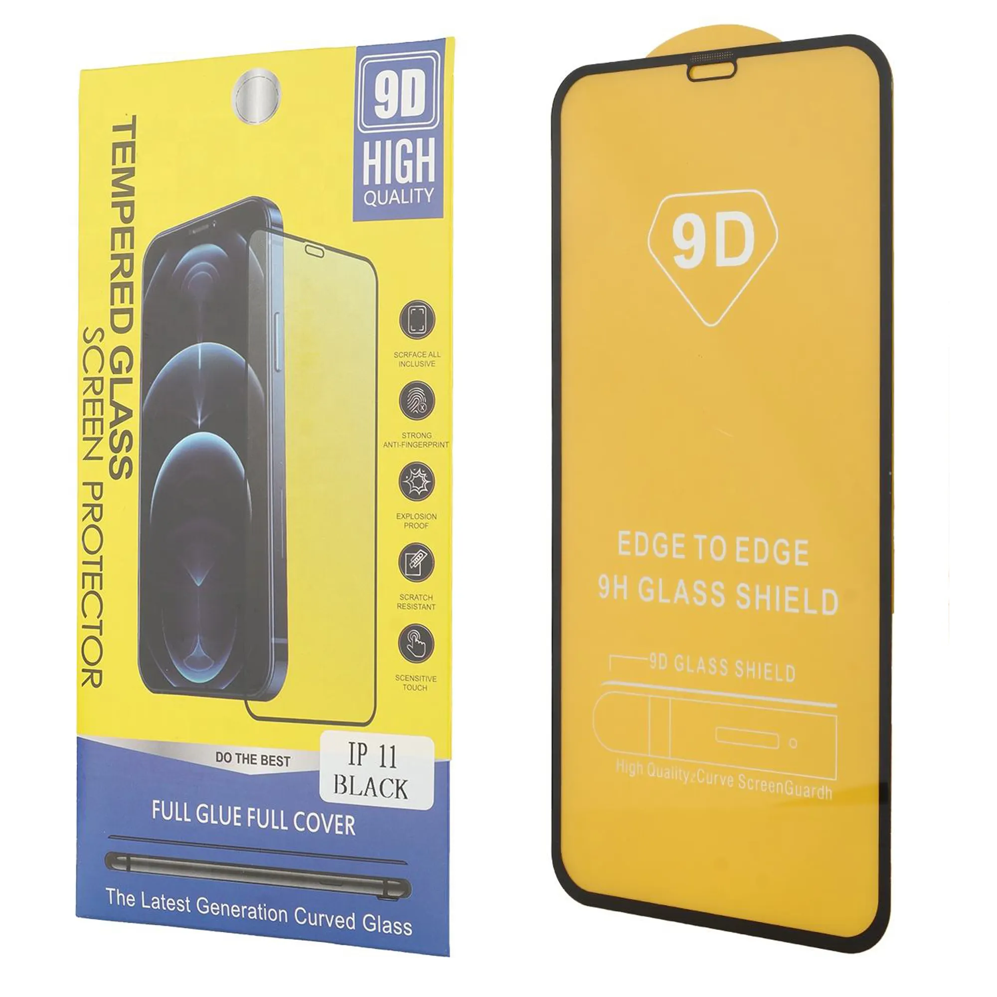 9D verre trempé 0.33mm transparent protecteur d'écran de téléphone Mica de Vidrio Templado pantalons Para cellulaire pour iPhone13