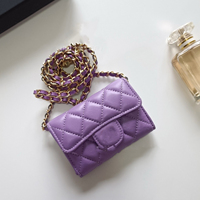 Sac de téléphone portable en cuir léger de luxe avec bandoulière chaîne détachable, étui portefeuille bandoulière pour femme