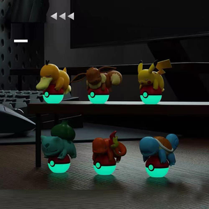 Boîte mystère de figurines miniatures Pokémon en forme de Pokeball avec Pikachu, Charmander, Psyduck, Eevee, pour collection d'anime et ornement de bureau - Product Image 2