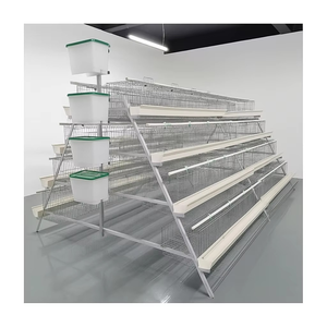 Nouvelles cages à poules automatiques de type A à 4 niveaux, bon marché et de qualité, avec garantie de 5 ans, en acier galvanisé à chaud <span class=keywords><strong>pour</strong></span> le Malawi - Product Image 3