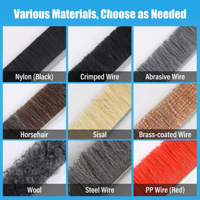 Brosse à rouleau en sisal pour ponçage du bois, avec poils en plastique, pour usage industriel, bricolage et OEM