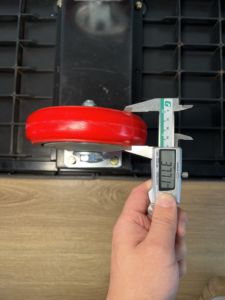 400KG en plastique robuste 6 roues entrepôt U chariot de bateau chariot utilitaire/chariot en métal - Product Image 6