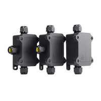 Venta caliente PA66 Interruptor de monitoreo al aire libre Enchufe Caja de instrumentos electrónicos Caja de conexiones impermeable Nivel de protección IP68