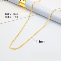 Chaîne en Or Véritable Au750 Tendance, Chaîne Cordon en Or Pur, Collier en Or Pur 18 Carats pour Femmes