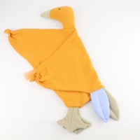 Câlin oie nouveau-né bébé dormir poupées serviette douce débarbouillette serviette de bain mode sommeil jouet pour enfants apaiser apaiser literie