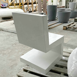 Nuevos Materiales de Construcción de Piedra, Banco de Concreto XMS006, Alta Resistencia, Resistente a la Corrosión, Muebles de Patio para Exteriores - Product Image 2