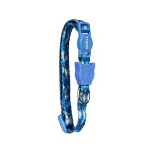 ปลอกคอแมว H3D ลายสีฟ้า ปรับได้ พร้อมหัวเข็มขัดนิรภัยสำหรับแมว - Product Image 2