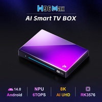 Nouvelle Box TV Intelligente H96 MAX M9 Android 14 Octa Core RK3576 8 Go 128 Go 8K 1000M DDR4 USB3.0 Haute Qualité 5G OTT Décodeur 4 Go