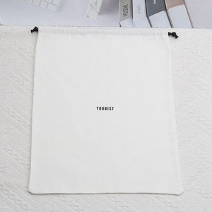 OEM/ODM Luxury Cotton Twill Drawstring Bag Canvas Cotton Logo Print Embroider Muslin Pouch <b>Gift</b> Clothes Shoes Packing Dust Bag - Product Image 4