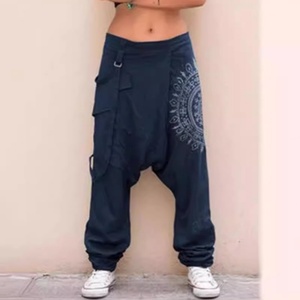 Pantalones Cargo Largos para Hombre, Estilo Harem Sukajan, Corte Holgado, Secado Rápido, de Algodón, con Múltiples Bolsillos, a Precio Económico - Product Image 3