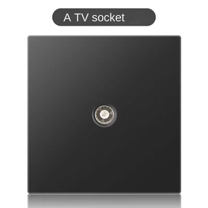 Panel de Pc mate negro de alta calidad, placa de enchufe de ordenador doble del Reino Unido - Product Image 5