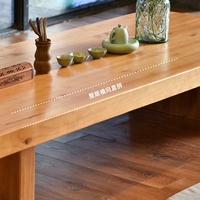 Table basse moderne simple en bois massif salon tatami japonais bureau bûche lit assis table d'ordinateur
