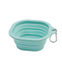 Bol pliable réglable pour animaux de compagnie, fournitures portables pour animaux de compagnie en plein air, bol pliable en silicone pour chien à alimentation lente